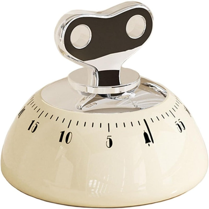 Mechanischer Küchen-Timer Edelstahl mit Magnetfuß – 55 Minuten, kein Strom nötig, präzise Zeitmessung für Backen und Kochen – Zorenza