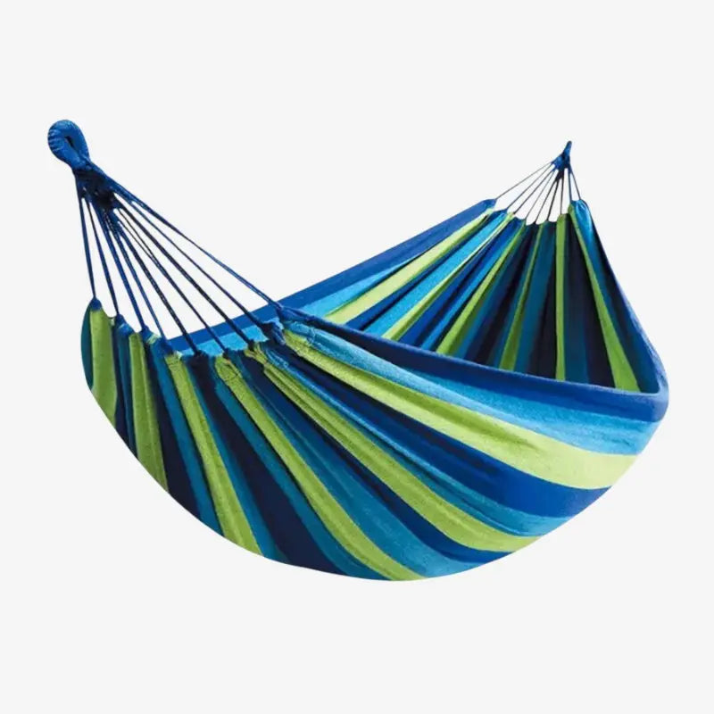 Folding Hammock Striped – Non-Slip Base | No Tools Needed | Indoor & Outdoor Use