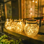 Solar-Gartenlaterne mit Crackle-Glas – Dämmerungssensor -    Zorenza