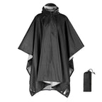 3-in-1 Outdoor Regenponcho wasserdicht mit Kapuze 220x140 cm Zorenza