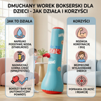 Aufblasbarer Boxsack für Kinder mit Wasserbasis -    Zorenza