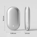 Elektrischer Handwärmer mit Powerbank, 5200 mAh, 3 Wärmestufen -    Zorenza