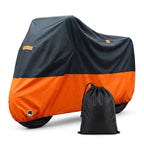 Motorradabdeckung wasserabweisend mit Schlossöse, Reflektoren & Tasche, winterfest bis -20 °C, M–XXL -    Zorenza