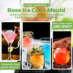 Eiswürfelform Rosen Silikon – 3D Eiswürfel für Cocktails -    Zorenza