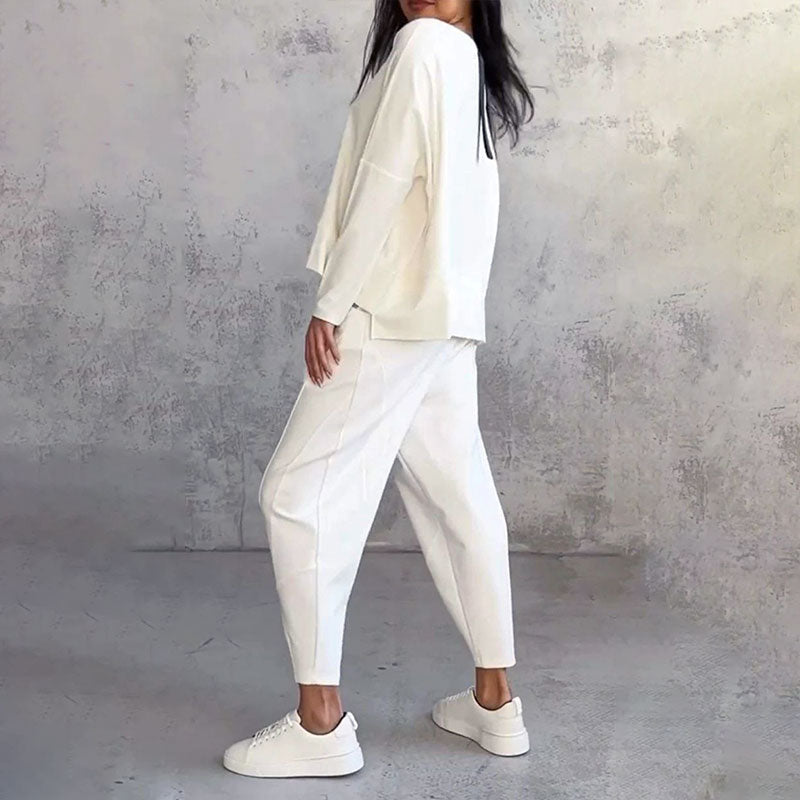 Damen Loungewear-Set mit Taschen – Leichtes Polyester -    Zorenza
