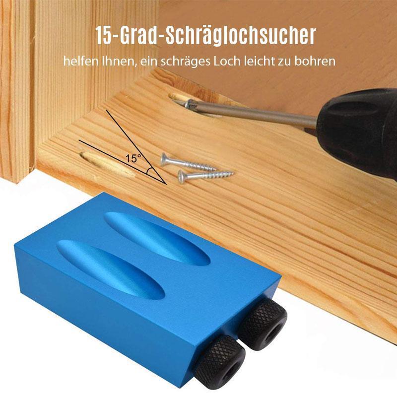 Schrägbohrer-Positionierer für Holzarbeiten – 15° Winkel -    Zorenza