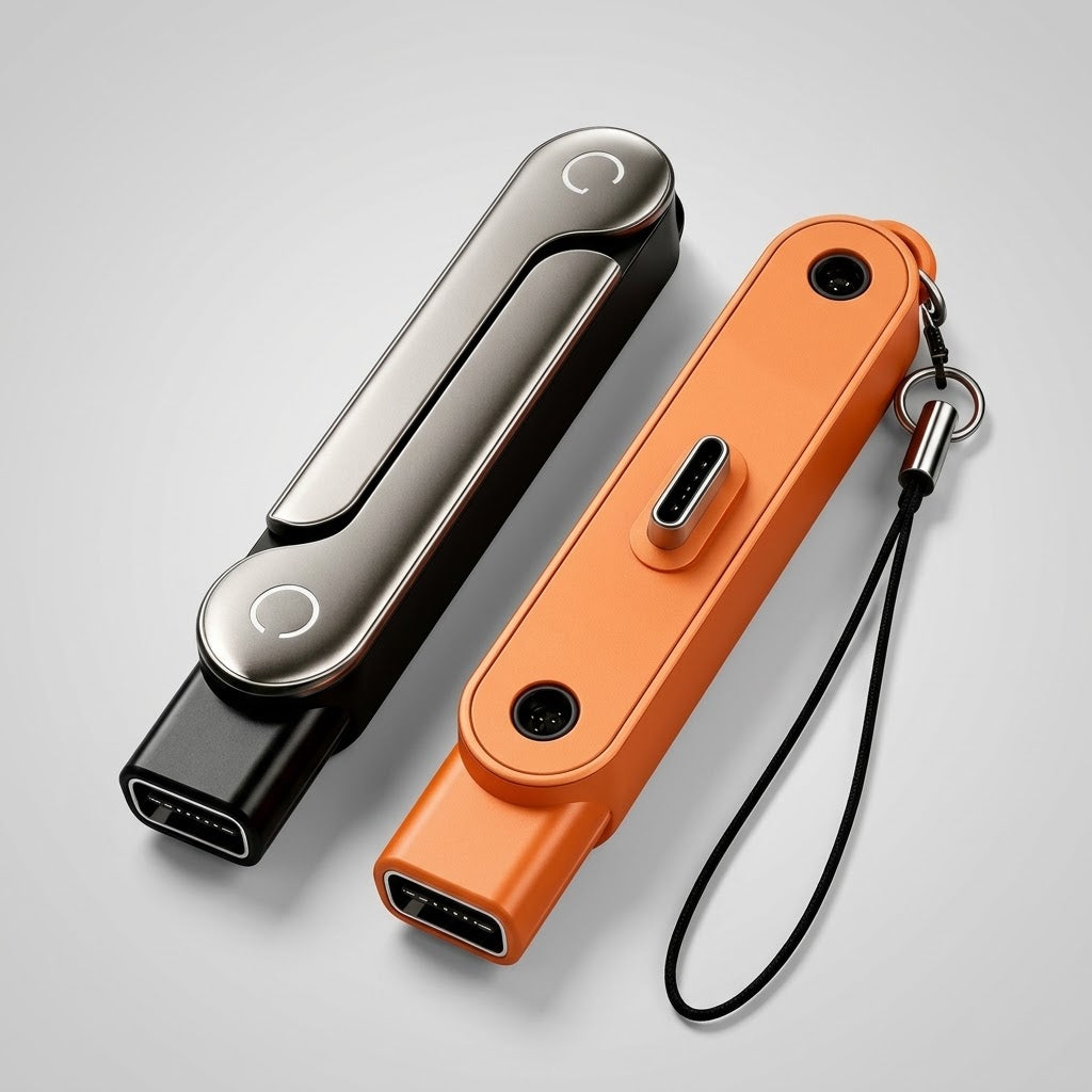 USB-C-Ladeadapter mit 360°-Klappständer -    Zorenza