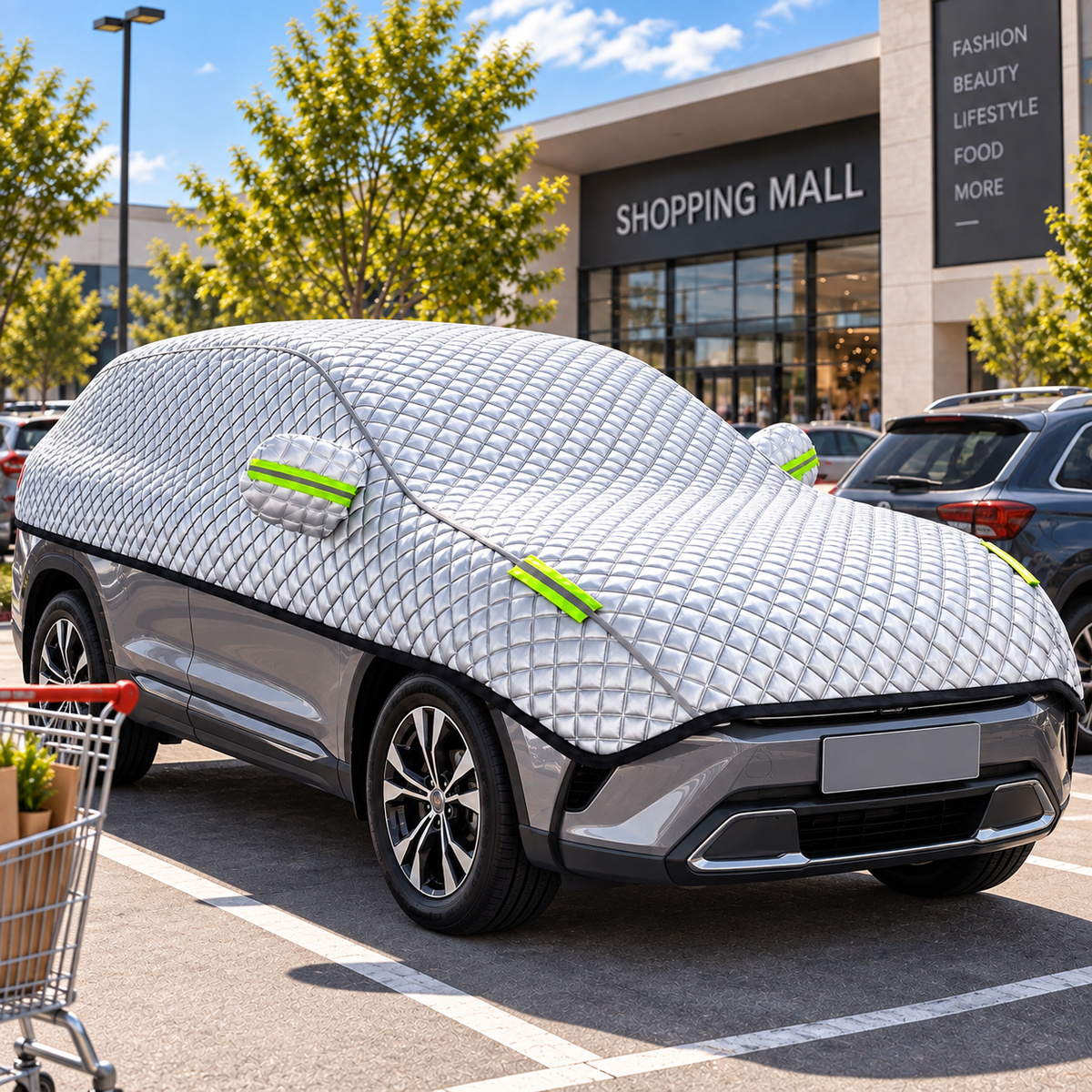 PEVA-Autoabdeckung wasserdicht mit UV-Schutz – für SUV und Limousine -    Zorenza