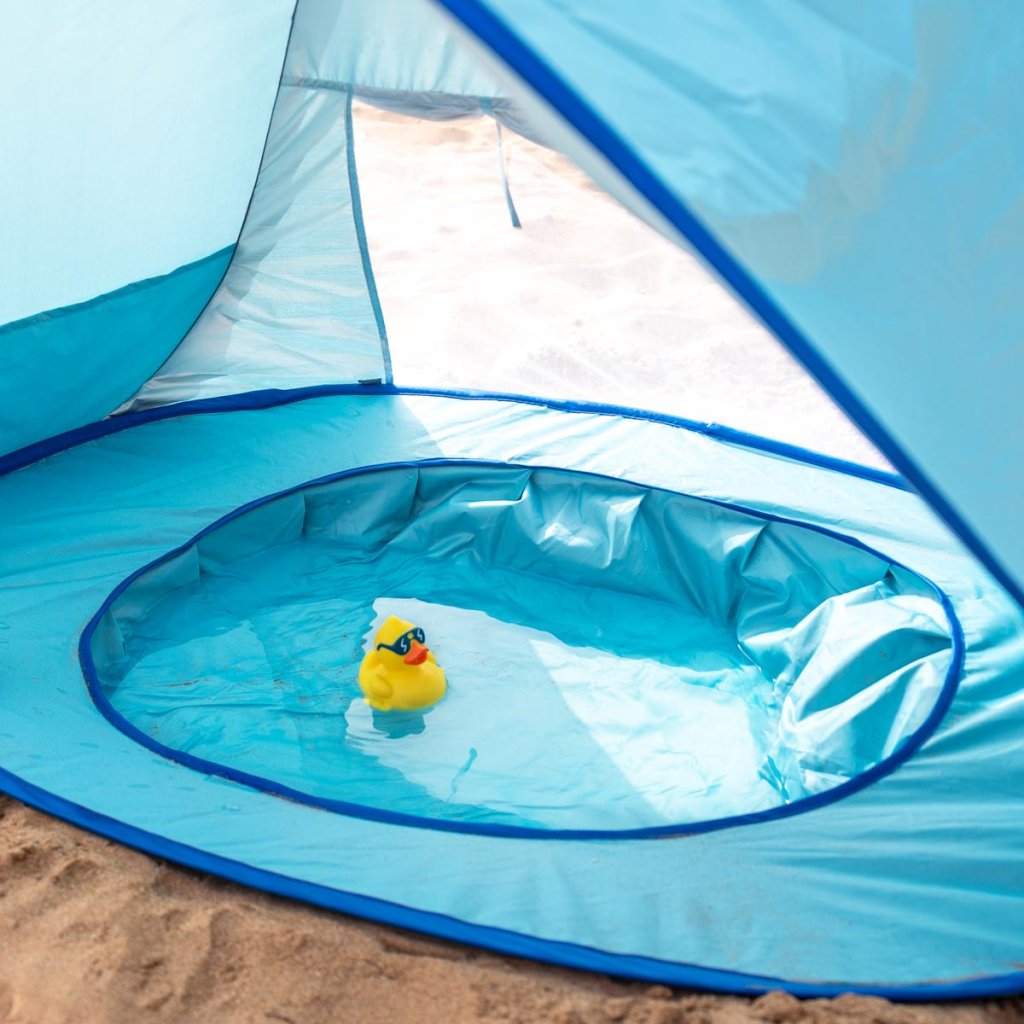 Baby-Strandzelt mit integriertem Planschbecken und UPF 50 -    Zorenza