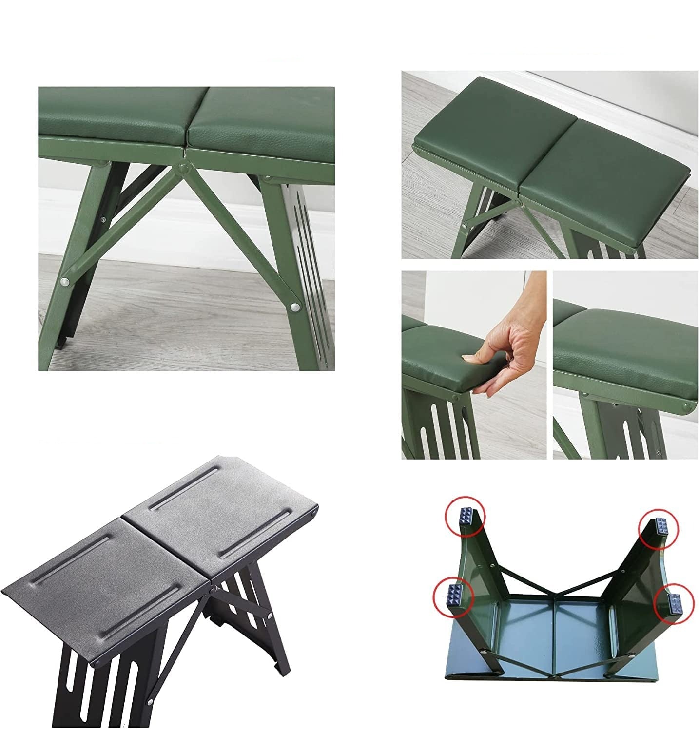 Klapphocker Alu – Leicht und wetterfest für Garten und Camping -    Zorenza