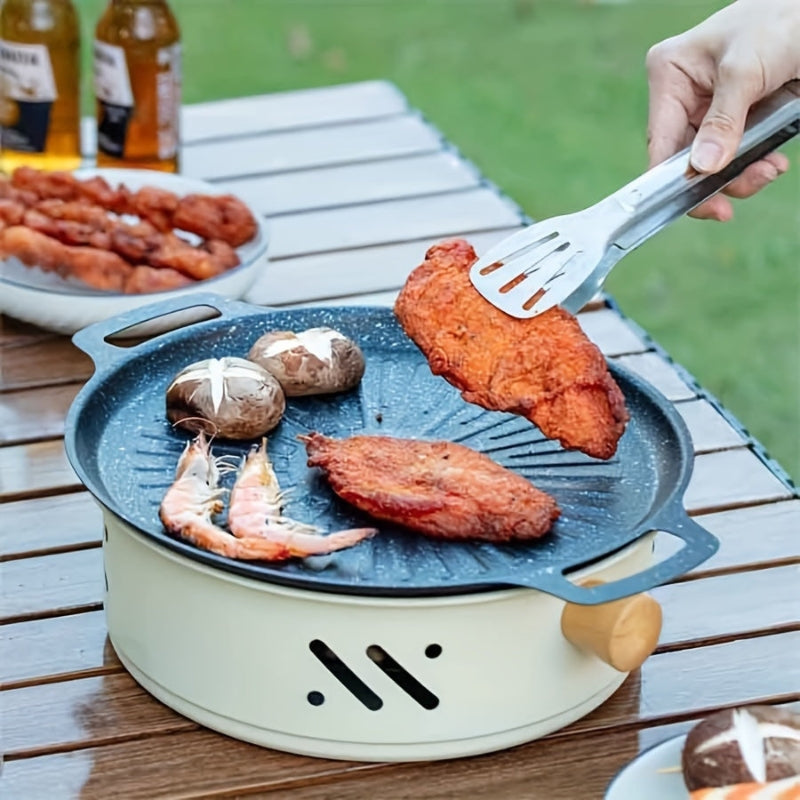 Tischgrill Holzkohle kompakt mit Edelstahl-Rost -    Zorenza