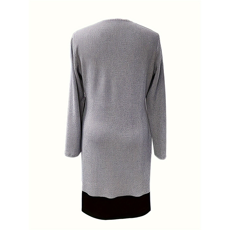 Damen A-Linien-Kleid mit Kunstleder-Schnallen -    Zorenza