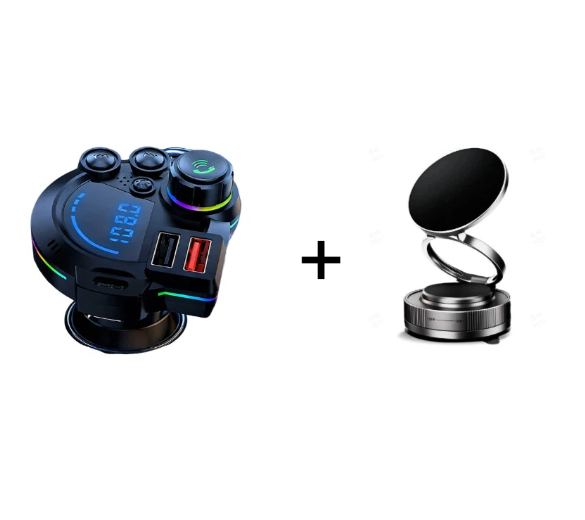 Auto FM Bluetooth-Transmitter mit 2 USB-Ladeanschlüssen -    Zorenza