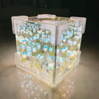Tulpen-Leuchtbox mit Spiegeleffekt und LED-Licht -    Zorenza