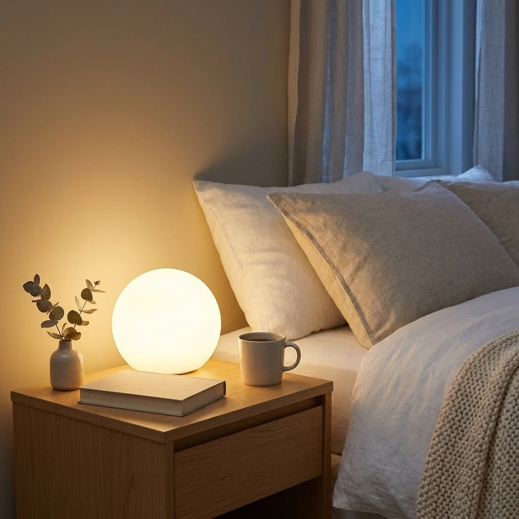 LED-Kugellampe mit Akku und Fernbedienung, 3 Lichtfarben, 15/20 cm -    Zorenza