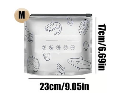 Wiederverwendbare Aufbewahrungsbeutel aus Aluminiumfolie – Luftdichter Verschluss - 20 Stück - Zorenza