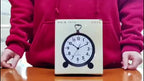 Wecker Retro Metall mit stillem Quarz-Uhrwerk -    Zorenza
