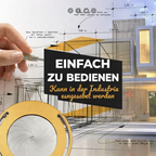 Präzisionszirkel Edelstahl verstellbar – Kreise bis 12,5 cm Durchmesser -    Zorenza