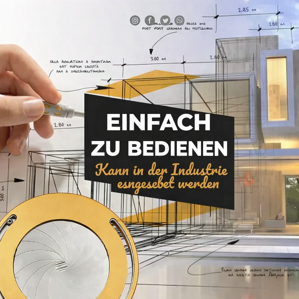 Präzisionszirkel Edelstahl verstellbar – Kreise bis 12,5 cm Durchmesser -    Zorenza