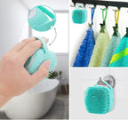 Haustierbürste Silikon mit Shampoo-Spender -    Zorenza