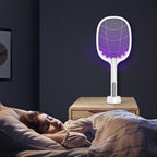 Elektrische Fliegenklatsche 2-in-1 mit LED-Falle -    Zorenza