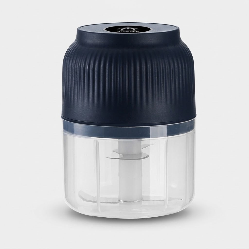 Mini Zerkleinerer elektrisch 300 ml mit Glasbehälter, USB-aufladbar -    Zorenza