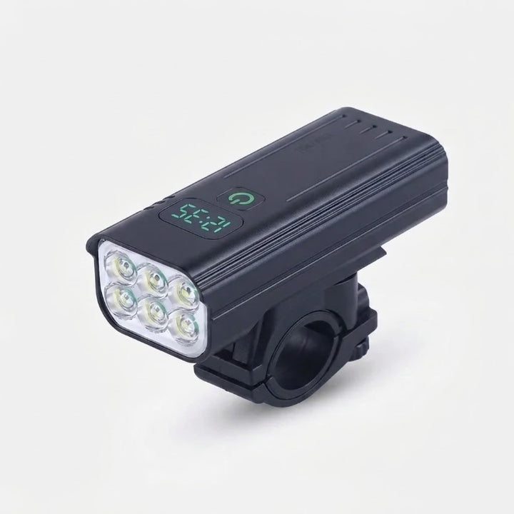 LED-Fahrradlicht, 5000 Lumen, USB-C-Akku mit Zeitanzeige -    Zorenza