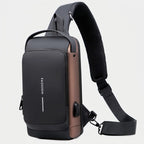 Sling Bag mit USB-Ladeanschluss, Brusttasche für Tablets bis 9,7 Zoll -    Zorenza