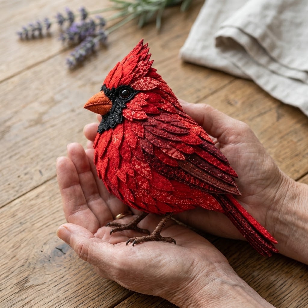 3D-Filz-Vogel Nähset mit Anleitung – Kolibri, Eule, Pfau, Flamingo & Kardinal -    Zorenza