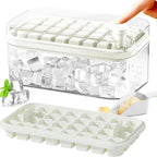 Eiswürfelform Set mit Aufbewahrungsbehälter und Deckel -    Zorenza