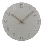 Wanduhr Geräuschlos Skandinavisch – MDF mit Walnuss-Zeigern -    Zorenza
