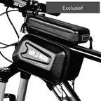 Fahrrad-Rahmentasche mit Handy-Fenster – Wasserdichtes Hardcase Zorenza