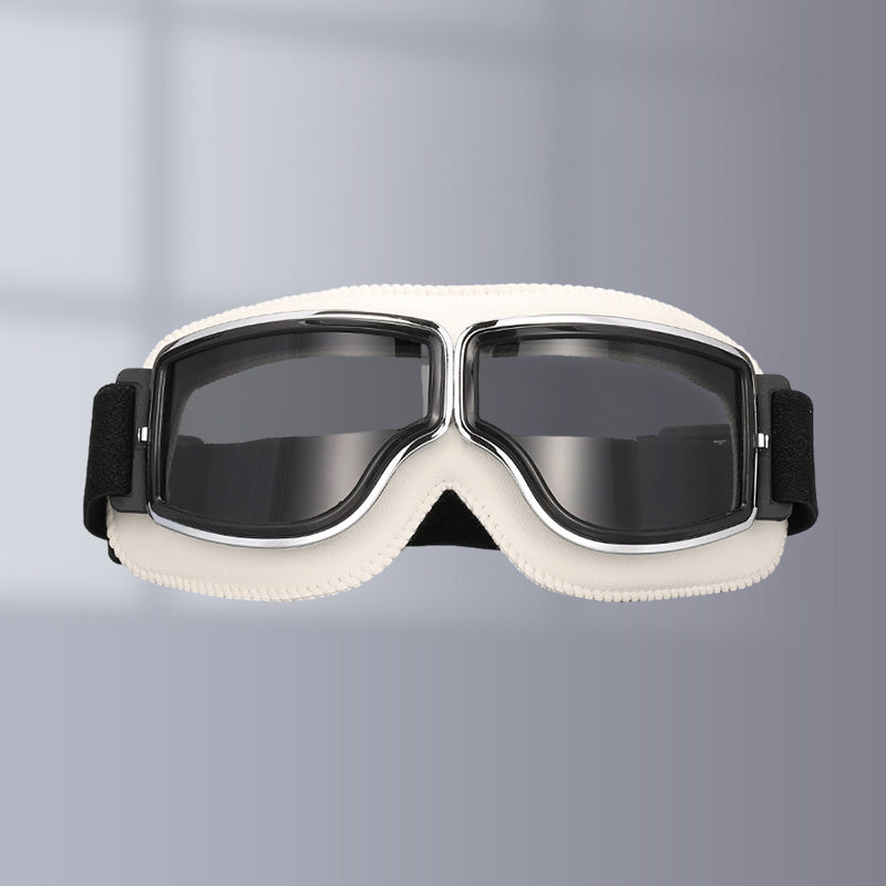 Motorradbrille Vintage mit einstellbarem Band -    Zorenza