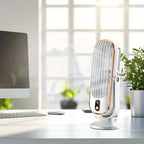 Tischventilator mit Akku – Leise und USB-aufladbar -    Zorenza