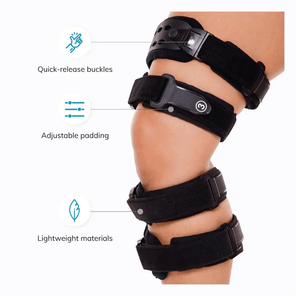 Kniebandage bei Arthrose – Verstellbare Entlastung für beide Knieseiten -    Zorenza