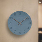 Wanduhr Geräuschlos Skandinavisch – MDF mit Walnuss-Zeigern -    Zorenza