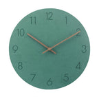Wanduhr Geräuschlos Skandinavisch – MDF mit Walnuss-Zeigern -    Zorenza