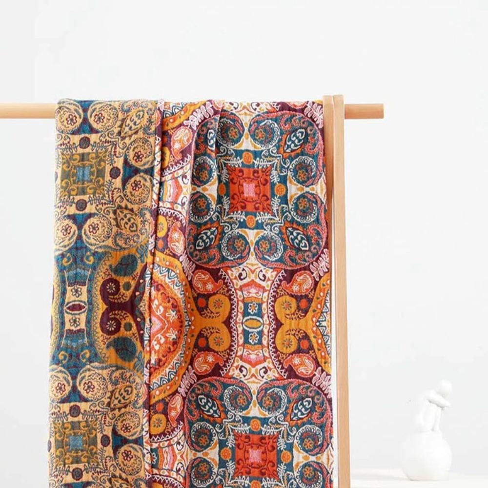 Baumwoll-Handtuch mit Boho-Muster – Vintage-Design -    Zorenza