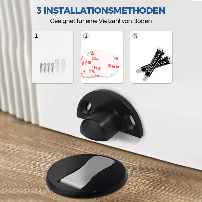 Magnetischer Türstopper unsichtbar aus Edelstahl -    Zorenza