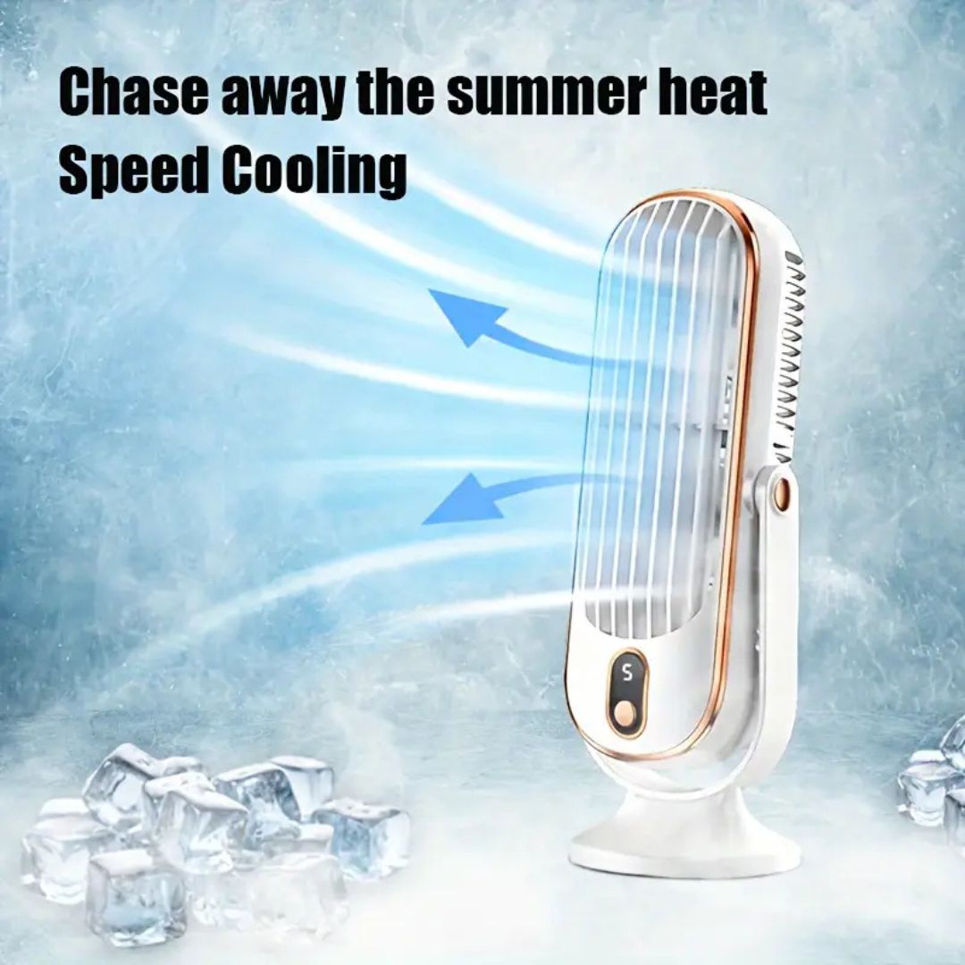 Tischventilator mit Akku – Leise und USB-aufladbar -    Zorenza