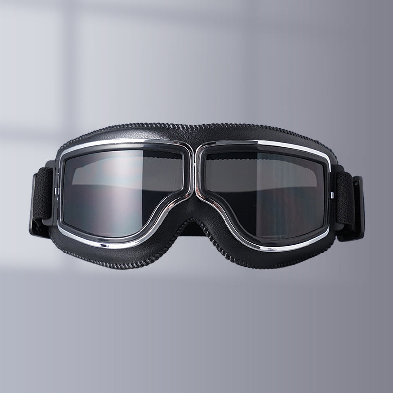Motorradbrille Vintage mit einstellbarem Band -    Zorenza