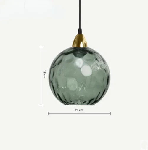 Glas-Pendelleuchte mit Kugel-Design – Moderne Hängeleuchte Zorenza