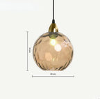 Glas-Pendelleuchte mit Kugel-Design – Moderne Hängeleuchte Zorenza