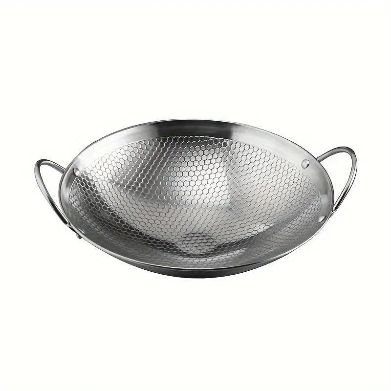Edelstahlpfanne mit Honigwabenstruktur 29 cm -    Zorenza