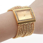 Damenuhr mit Strass-Zifferblatt und Mesh-Armband -    Zorenza