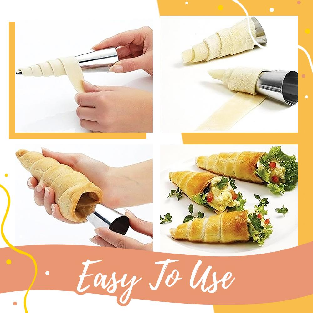 Hörnchenformen Set – Knusprige Cremerolle Zuhause backen Zorenza