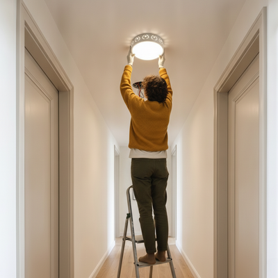 Connect and mount the light