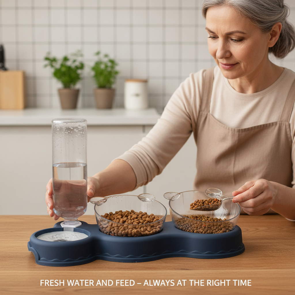 Frisches Wasser und Futter – immer zur richtigen Zeit