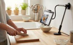Schwanenhalsständer für Tablet & Handy – Klemme, 100 cm, 360° — technical_how_it_works.step_1_image