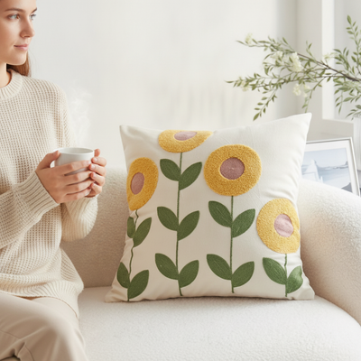 Cozy morning on the sofa